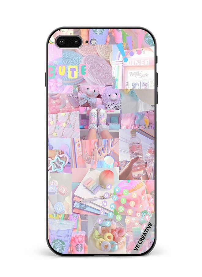 VR CREATIVE - Protective Case Cover For Apple iPhone 7 Plus/8 Plus Cute Collage Design Multicolour - Image 1