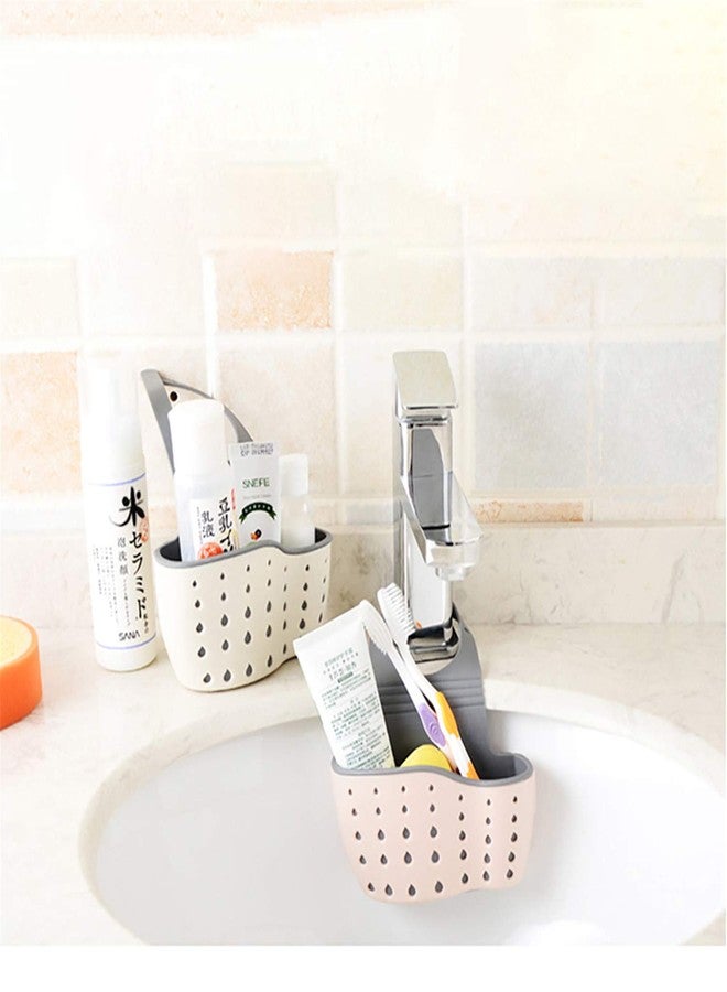 YYaaloa Sink Basket Sink Strainers Basket Kitchen Drain Shelf Sink Storage Holder (Style 2- Beige) - Image 5