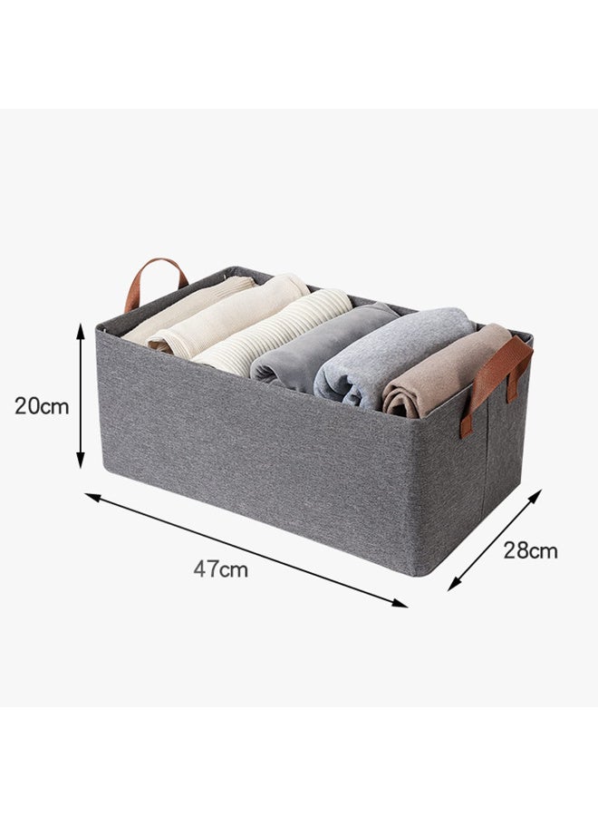 ZERIFAM Foldable Closet Storage Organizer,  4pcs Foldable Storage Baskets, With Reinforced Handles,  Large Storage Bags, For Organizing, Blanket, Bedroom, Closet, Dorm, Sweater, Toys, Clothes, Home, Laundry  - Image 4
