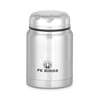 PE BIRDS from the house of peacocks Insulated food jar Soup Flask Sambar Jar Pluto 500 ML Silver - pzsku/Z3F78DD44FA6EB20A12CBZ/45/1746560040/14e5e87f-d9d6-4729-9454-05a2f8caaaae