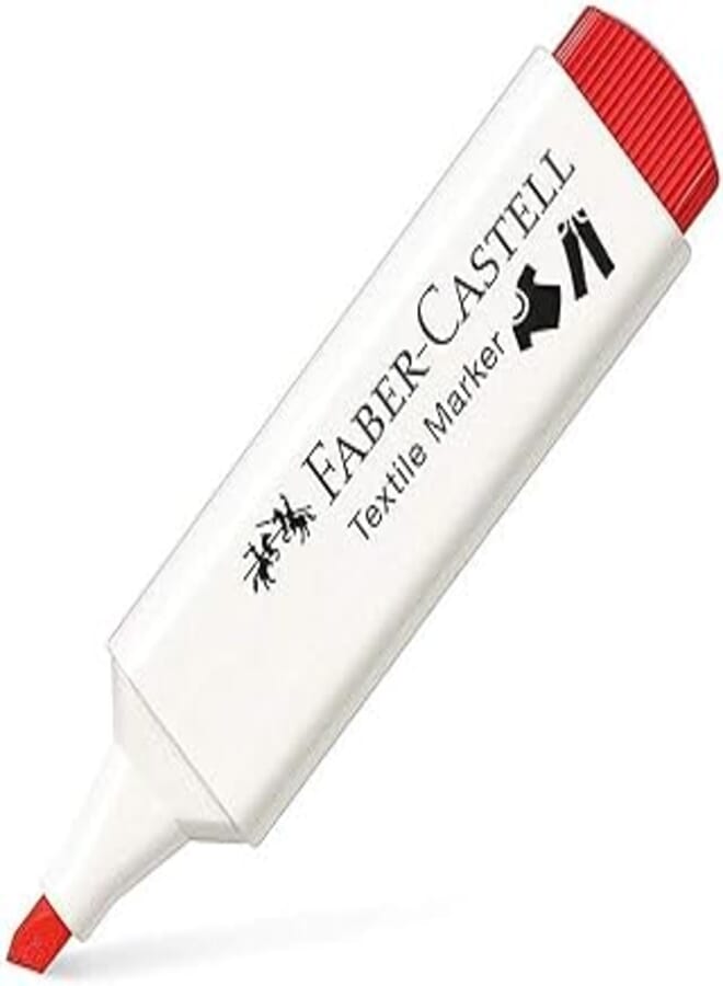 Faber Castell Textile Marker red 159522