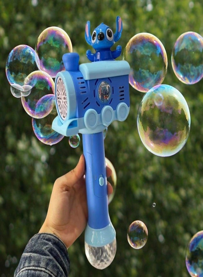 STITCH Stitch Automatic Bubble Machine with Batteries, 360° Rotation, for Endless Fun  - Image 1