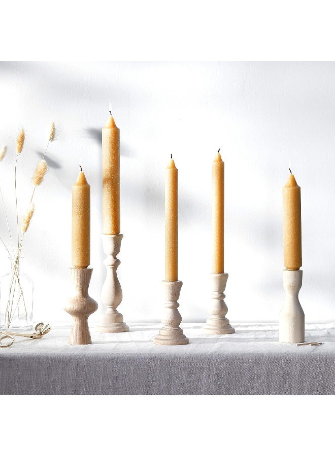 Root Candles Unscented Timberline Collenette 7Inch Dinner Candles 4Count Beeswax - Image 2