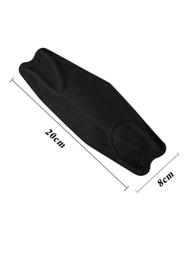 Pack of 10 Black N95 Disposable Face Masks for Adults - Image 3