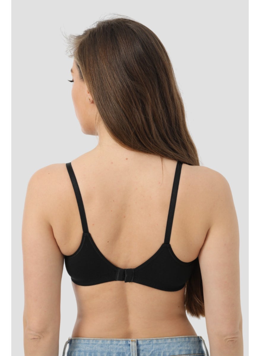 Arma Yıldız Arma Star 3 Piece Nursing Bra Cotton White - Black - Gray  - Image 5