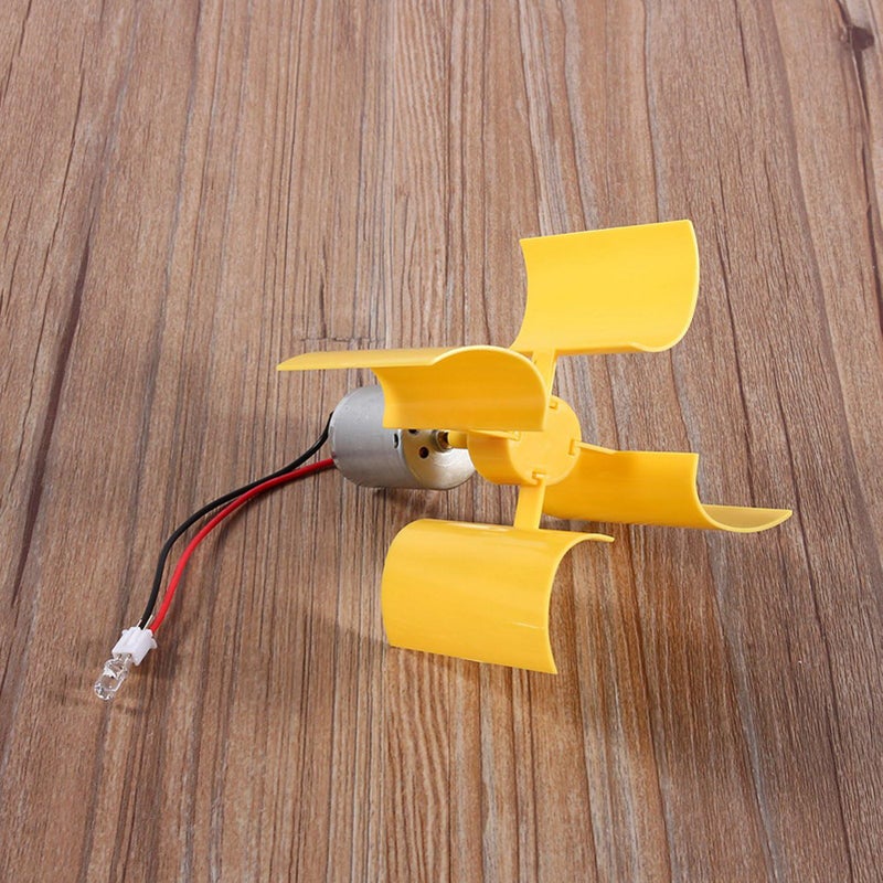 Vertical Wind Turbine DIY Kit Small Motor Breeze Electricity Generator Science Project - Image 3