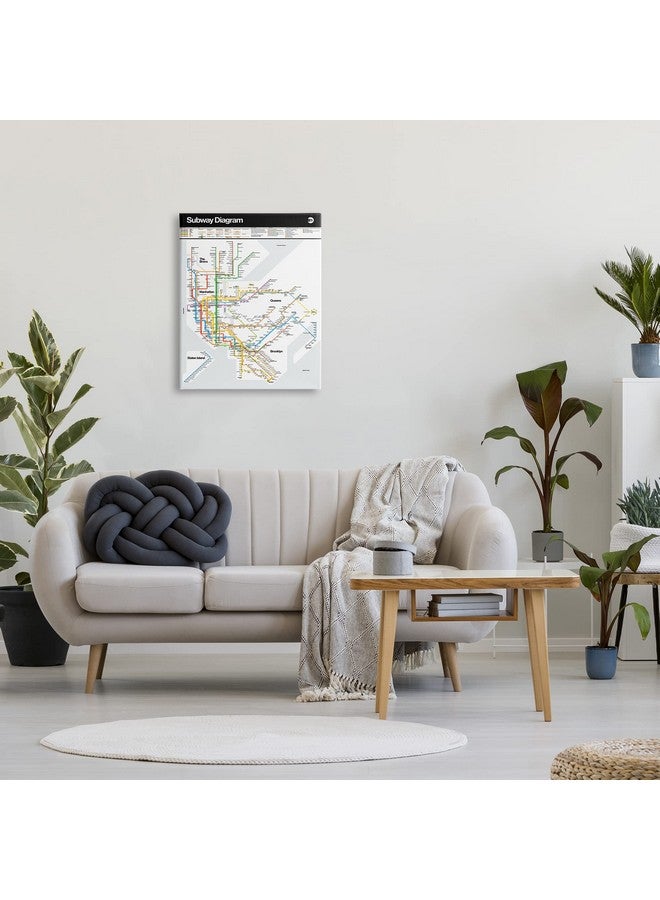 Stupell Industries New York City Urban Subway Diagram Chart Canvas Wall Art, Design by JG Studios - Image 2