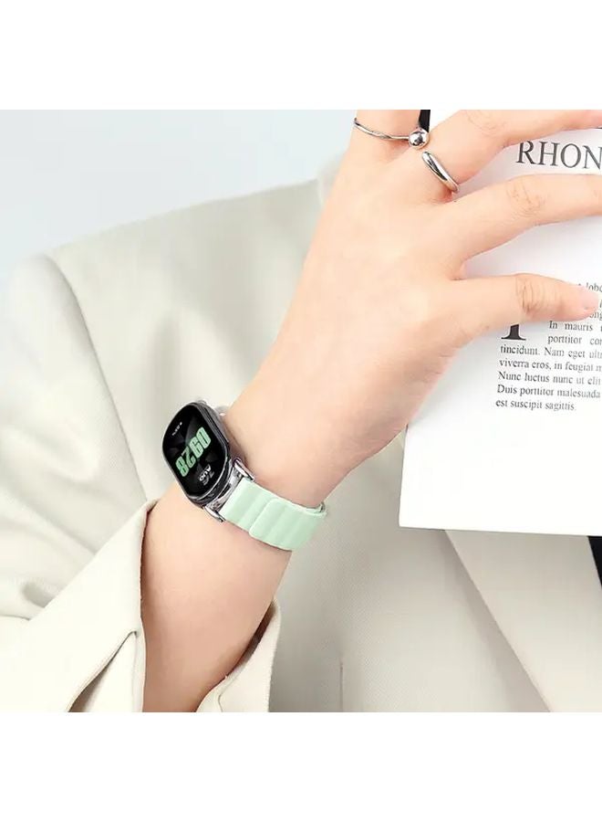 حزام مغناطيسي فاخر بأسلوب ريترو لشاومي باند 10 و9 و8 - أسود ورمادي - إكسسوارات unisex للزوجين - Image 5