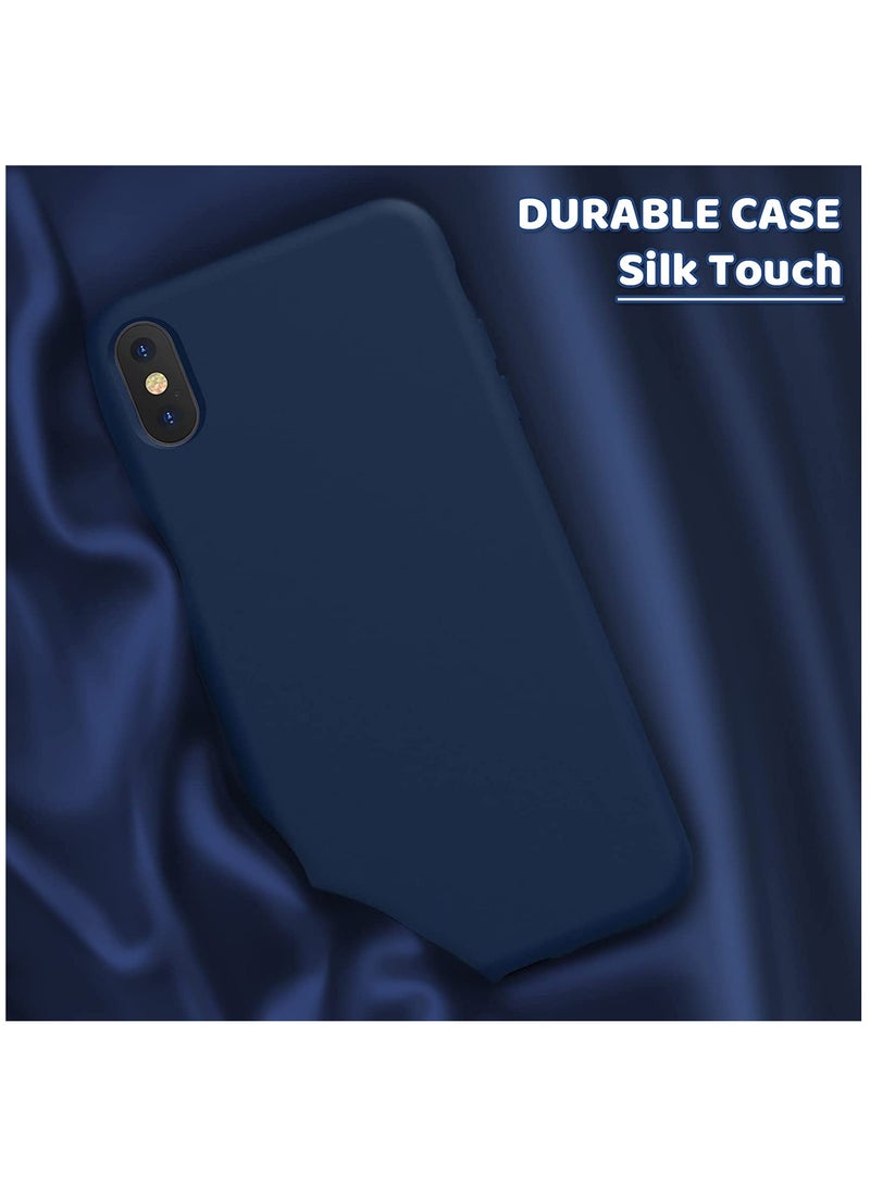 DUSALA iPhone X Case, iPhone XS Case,  Liquid Silicone Phone Case for iPhone X / XS 5.8 Inch, Colorful Silky-Soft Protective Cover (Blue) - Image 2