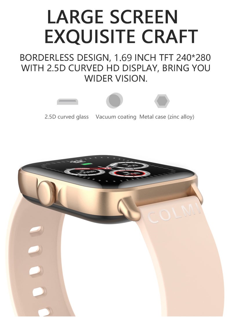 ColMi - P28 Plus Smart Watch Sports Heart Rate Pedometer IP68 Waterproof For Android And iOS - Image 1