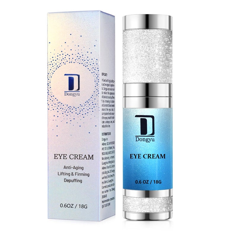 Dongyu AntiAging Eye Cream for Wrinkles Under Eye Cream with Snail Mucin Caffeine for Fine Lines Puffiness  Firming Eye Serum for Women