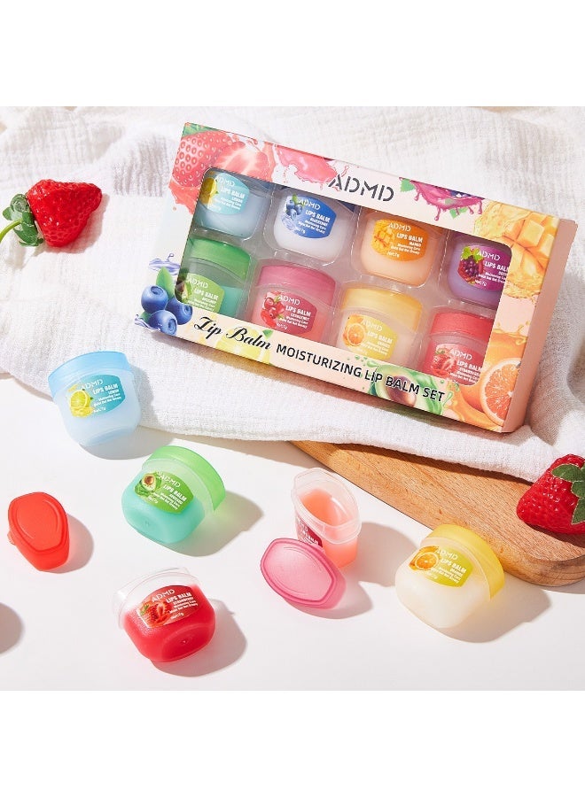 ADMD 8 Lip Balm Set Moisturizing Fruity Lip Balm Set - Image 1