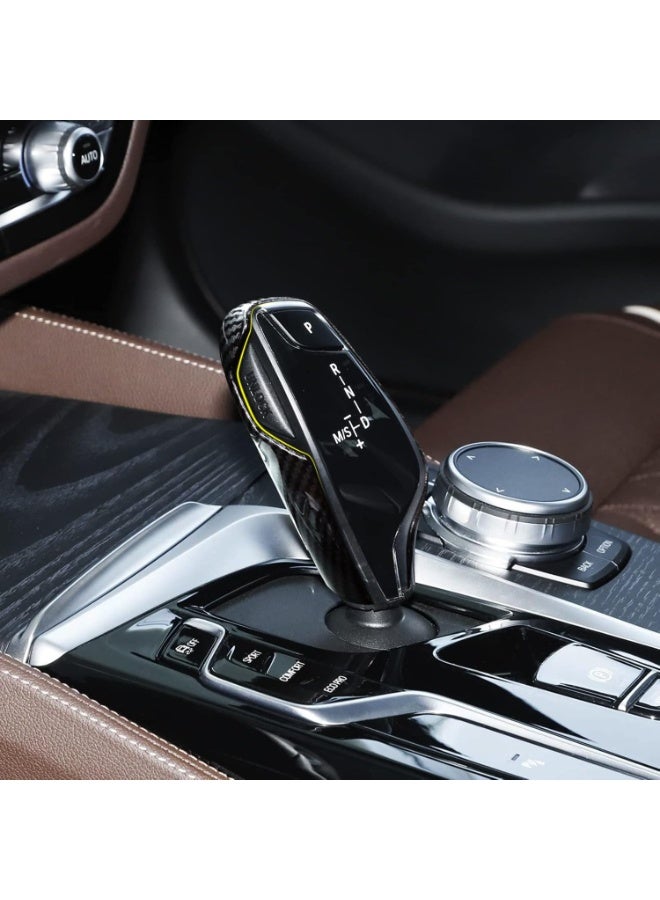 Car Sticker Decals Gear Shift Knob Cover Carbon Color ABS Trim fits for BMW G30 G31 6GT G32 G11 G12 X3 G01 X4 G02 Accessories - Image 4