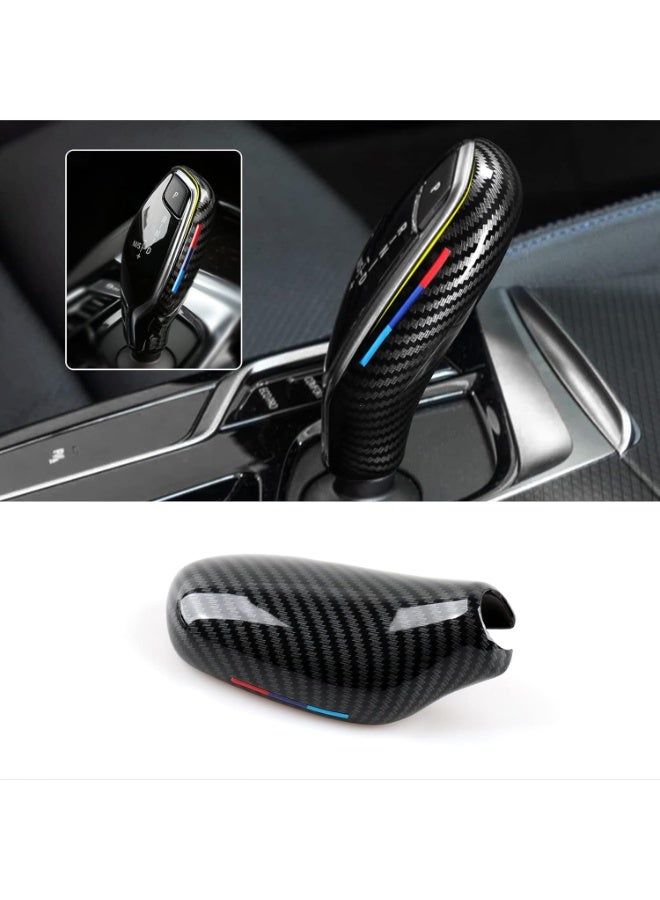 Car Sticker Decals Gear Shift Knob Cover Carbon Color ABS Trim fits for BMW G30 G31 6GT G32 G11 G12 X3 G01 X4 G02 Accessories - Image 1