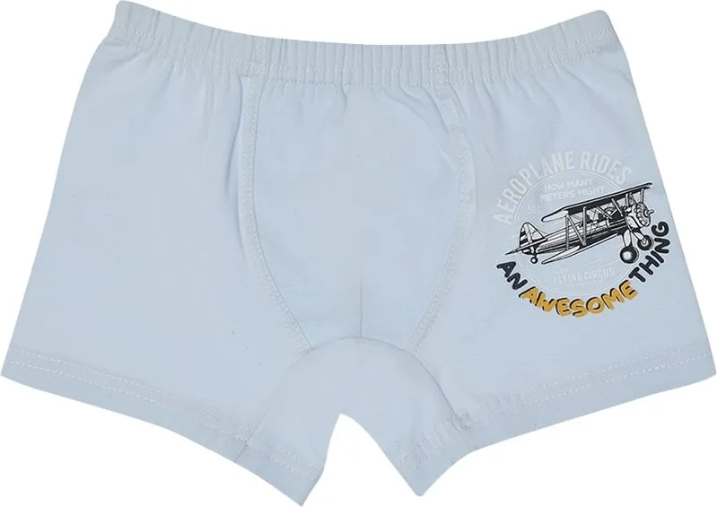 Donella 10 Pcs Color Aircraft Printed Boy's Boxer - 75711271B