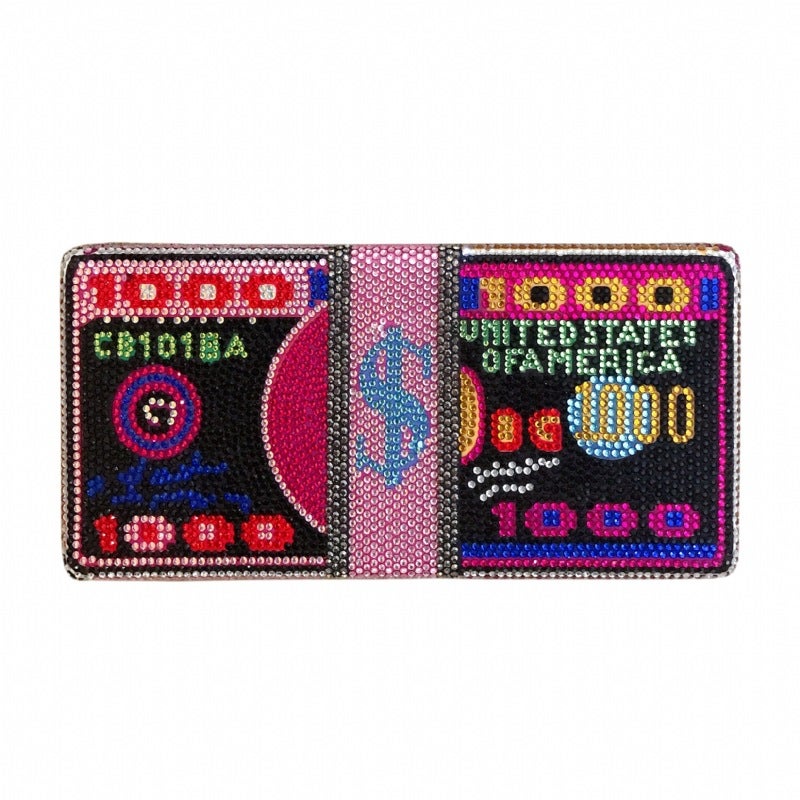 Diamond Dinner Bag Is Like A Bundle Of Us Dollar Rhinestones Women'S Bag Us Dollar Banquet Handbag Dollars Bag - Image 1