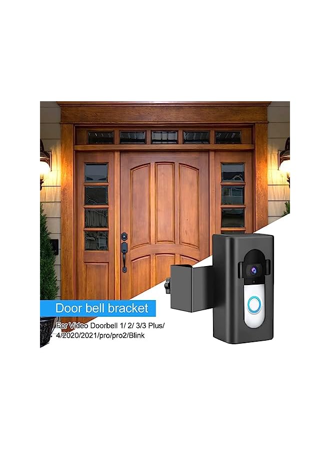 Green Tiger Anti-Theft Door Video Doorbell Mount, Adjustable No-Drill Mounting Bracket for Video Doorbell Cover Holder Not Block Doorbell Sensor, Doorbell Adapter Holder for Home Rentals Office Room - Image 2