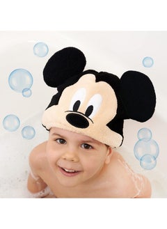 ginsey Ginsey Disney Mickey Mouse Children's Hair Drying Towel Cap, Black  - Image 1