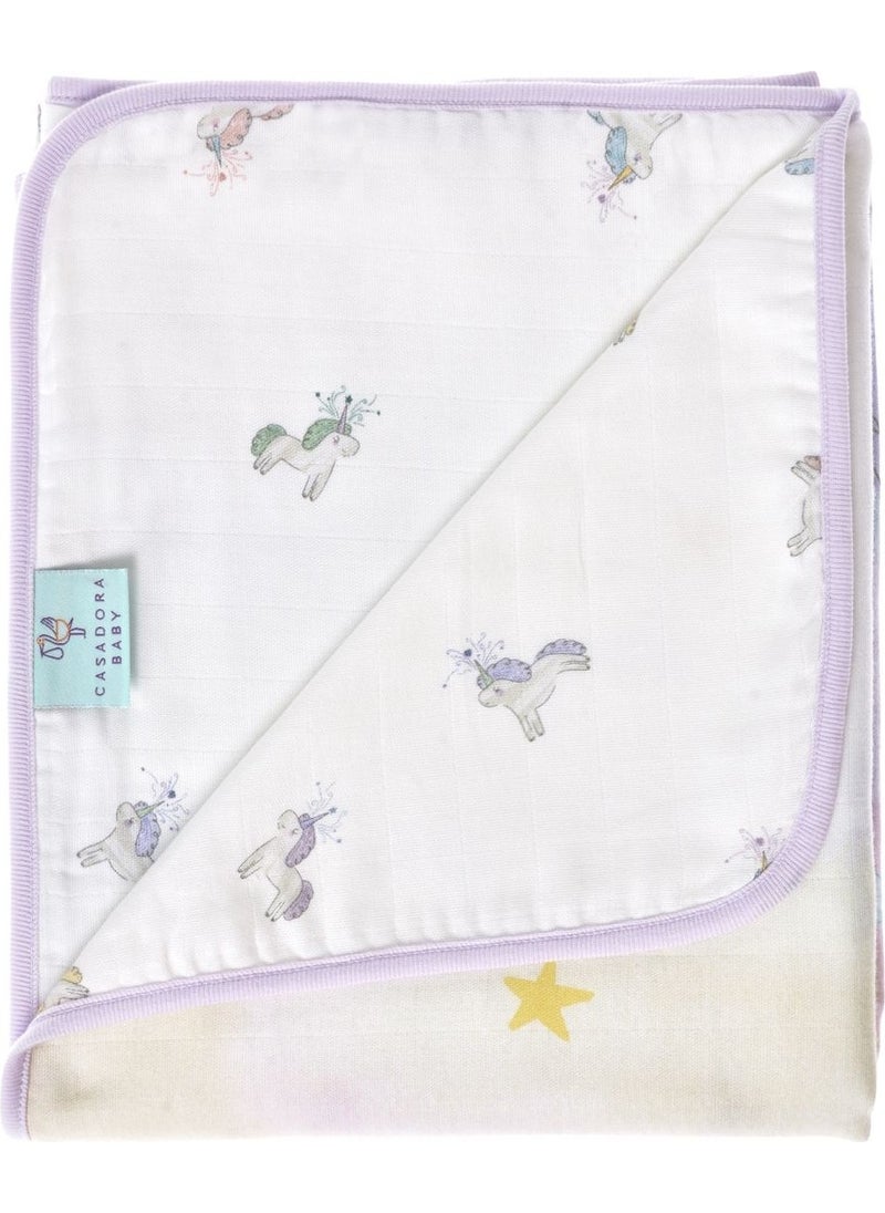 Casadora Baby Astra Cotton Double-Sided Biased Muslin Blanket  - Image 3