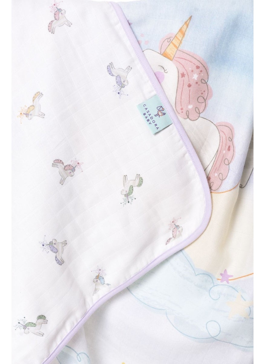 Casadora Baby Astra Cotton Double-Sided Biased Muslin Blanket  - Image 5