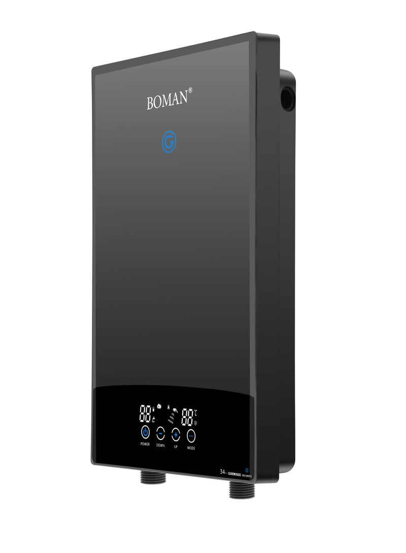 بومان سخان مياه فوري رقمي من بومان، 12 كيلو وات، WZL13-Silver، تصميم عصري وموفر للكهرباء - بضمان برايم جروب - Image 4