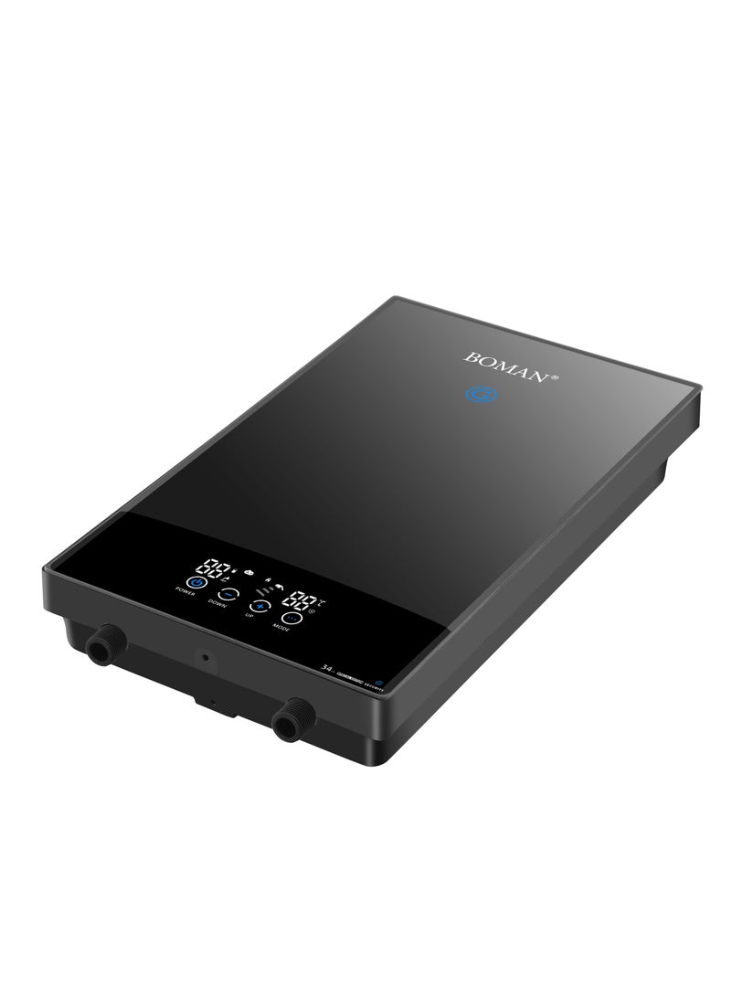 بومان سخان مياه فوري رقمي من بومان، 12 كيلو وات، WZL13-Silver، تصميم عصري وموفر للكهرباء - بضمان برايم جروب - Image 5