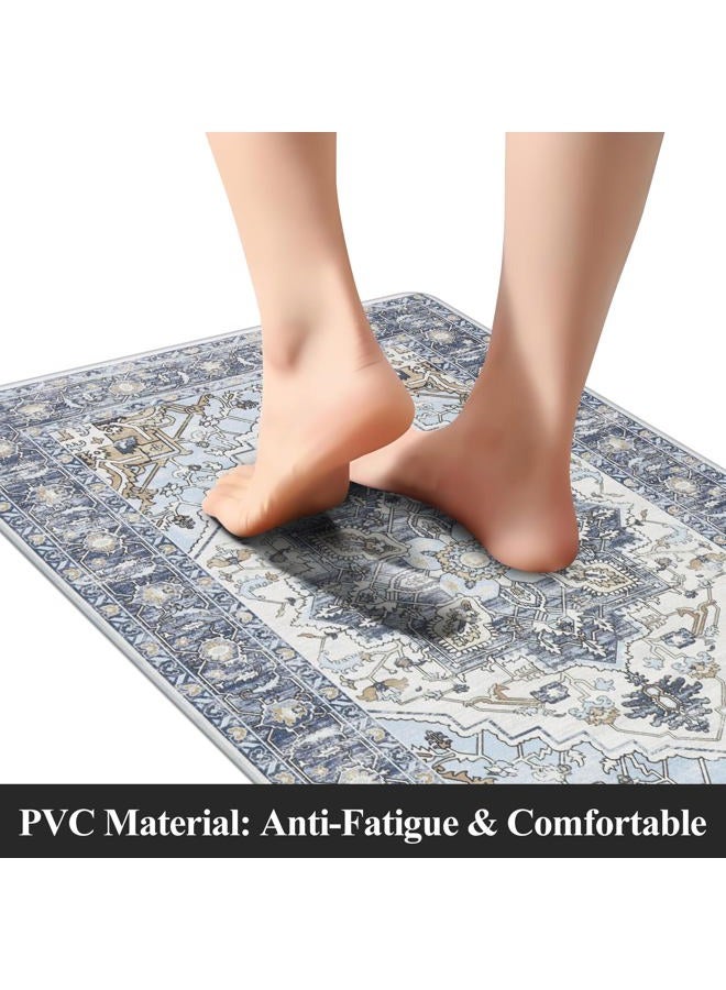 MJIAHOMDEC Cushioned Kitchen Rug Sets 3 Piece Anti Fatigue Kitchen Mats for Floor Non Slip Waterproof Kitchen Rugs and Mats Comfort Standing Mat Runner for Home Office,Sink,Laundry - Image 5