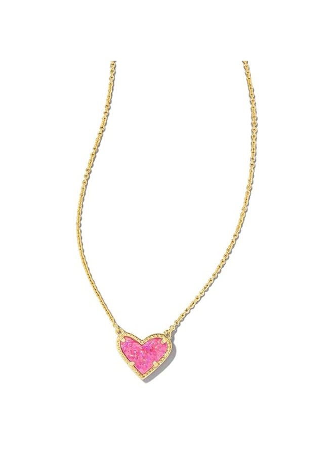 Kendra Scott Ari Heart Adjustable Length Pendant Necklace for Women, Fashion Jewelry, Una talla, Gold Plated Brass, No Gemstone - Image 1