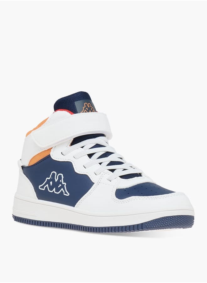 Kappa Boys' Logo Detail Sports Shoes with Hook and loop Closure  - Image 1