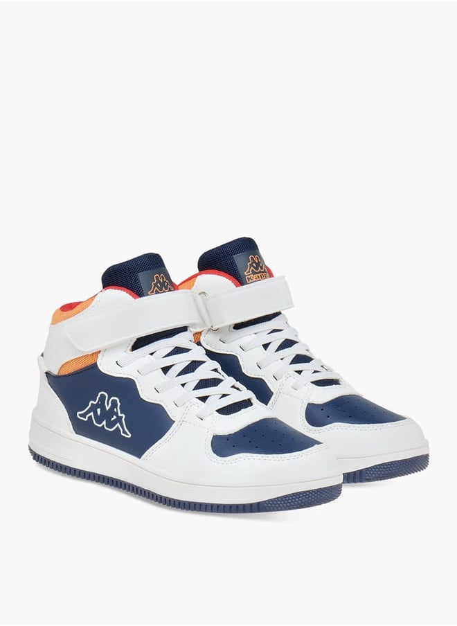 Kappa Boys' Logo Detail Sports Shoes with Hook and loop Closure  - Image 2