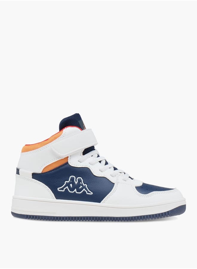 Kappa Boys' Logo Detail Sports Shoes with Hook and loop Closure  - Image 3