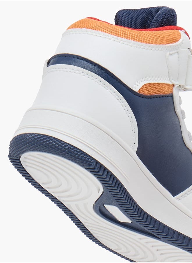 Kappa Boys' Logo Detail Sports Shoes with Hook and loop Closure  - Image 5