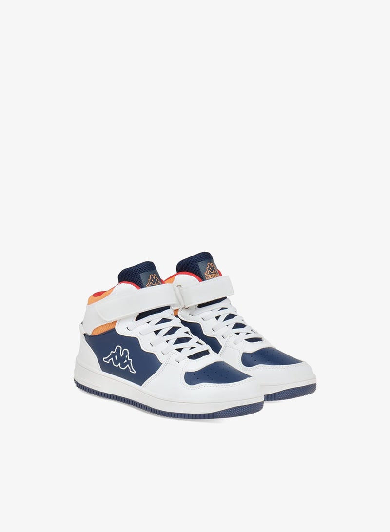 Kappa Boys' Logo Detail Sports Shoes with Hook and loop Closure - Image 2