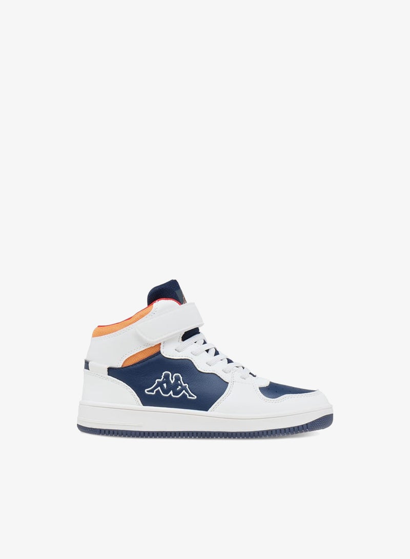 Kappa Boys' Logo Detail Sports Shoes with Hook and loop Closure - Image 3