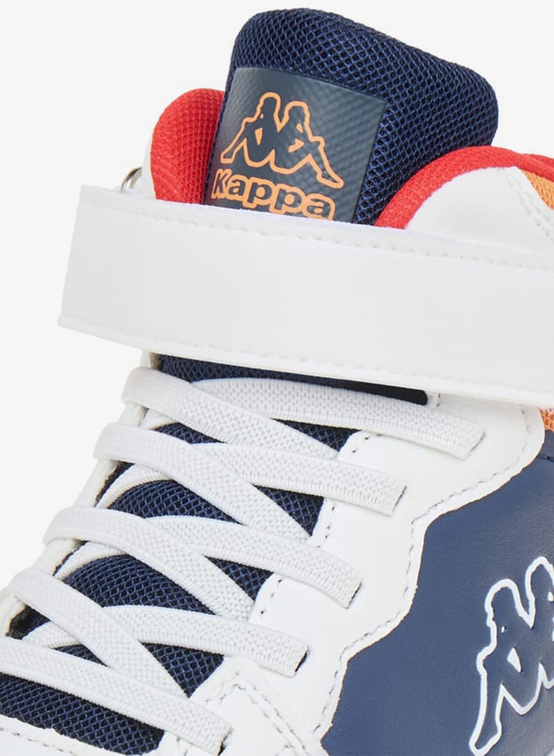 Kappa Boys' Logo Detail Sports Shoes with Hook and loop Closure - Image 4
