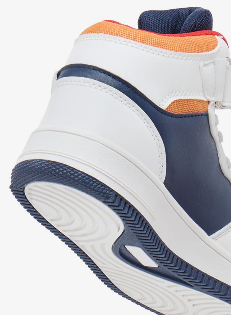 Kappa Boys' Logo Detail Sports Shoes with Hook and loop Closure - Image 5