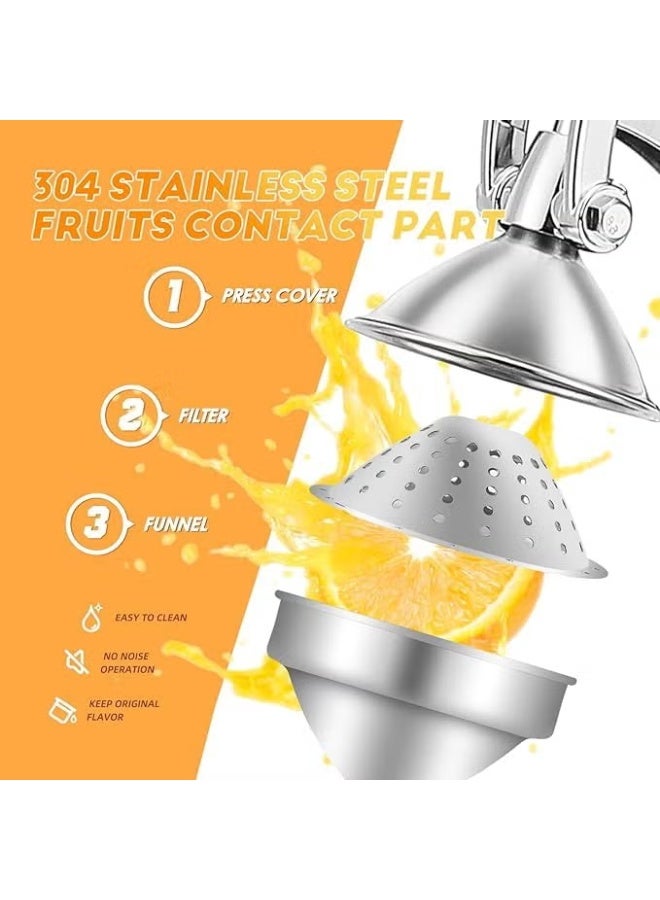 والالا عصارة حمضيات يدوية تجارية - عصارة فواكه يدوية متينة للرمان والبرتقال والليمون والليمون الحامض - آلة عصر من الفولاذ المقاوم للصدأ - Image 2