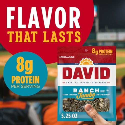 DAVID Jumbo Sunflower Seeds Ranch Flavor 525 oz - Image 5