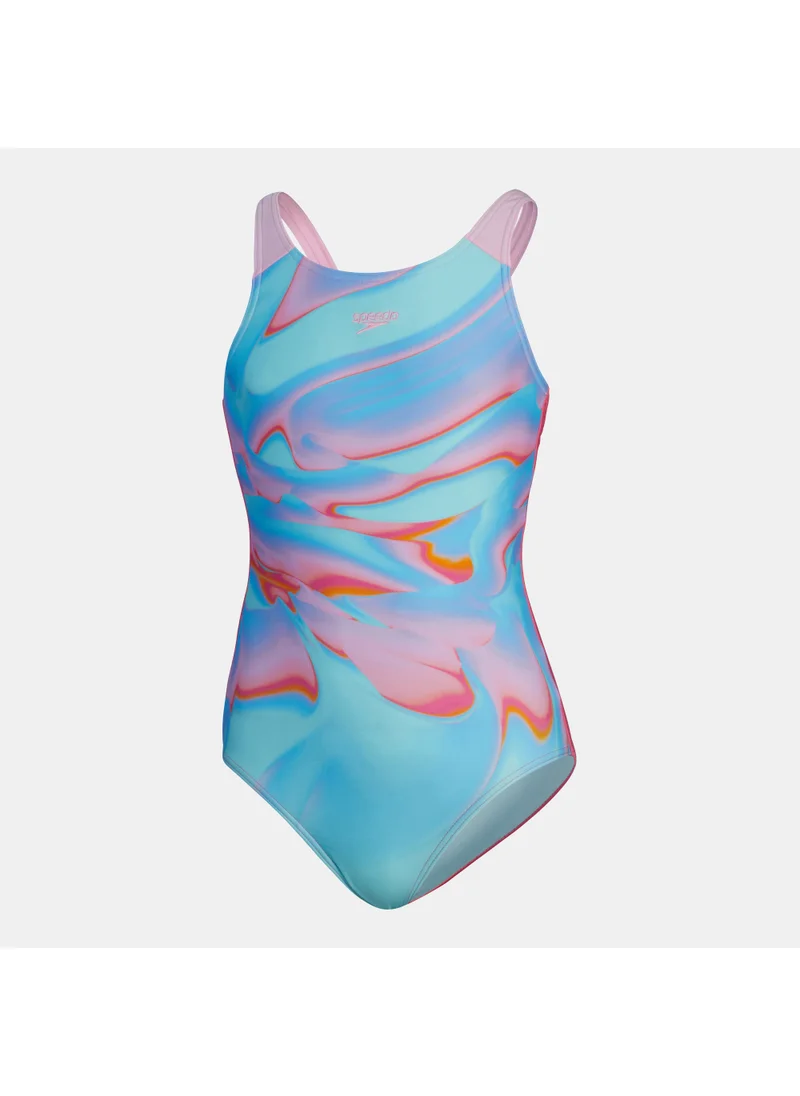 speedo Kids' Printed Pulseback One-Piece Swimsuit (Younger and Older Kids)