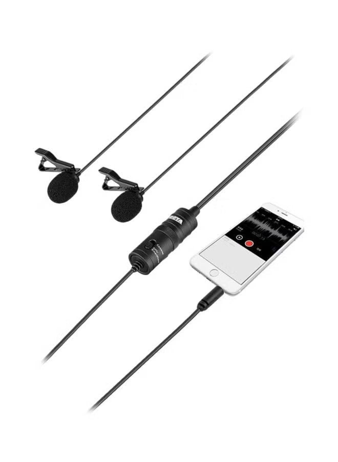 BORTONY BY-M1DM Dual Lavalier microphone BY-M1DM Black - Image 2