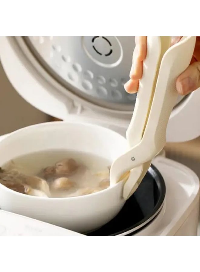 Red Silicone Non Slip Bowl Clip Heat Resistant Up To 446F Ergonomic Grip Dish Rack Clamp - Image 4
