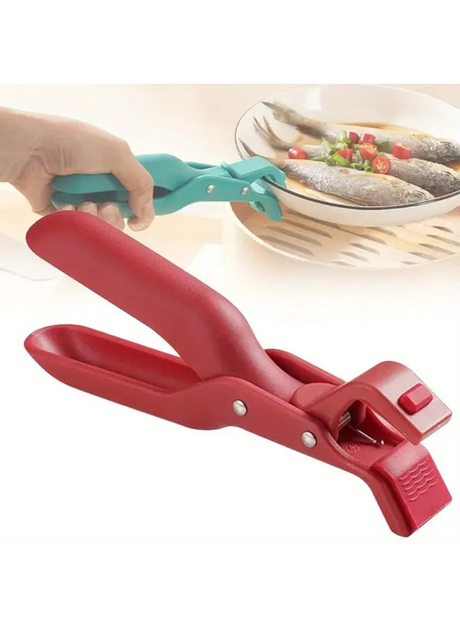 Red Silicone Non Slip Bowl Clip Heat Resistant Up To 446F Ergonomic Grip Dish Rack Clamp - Image 5