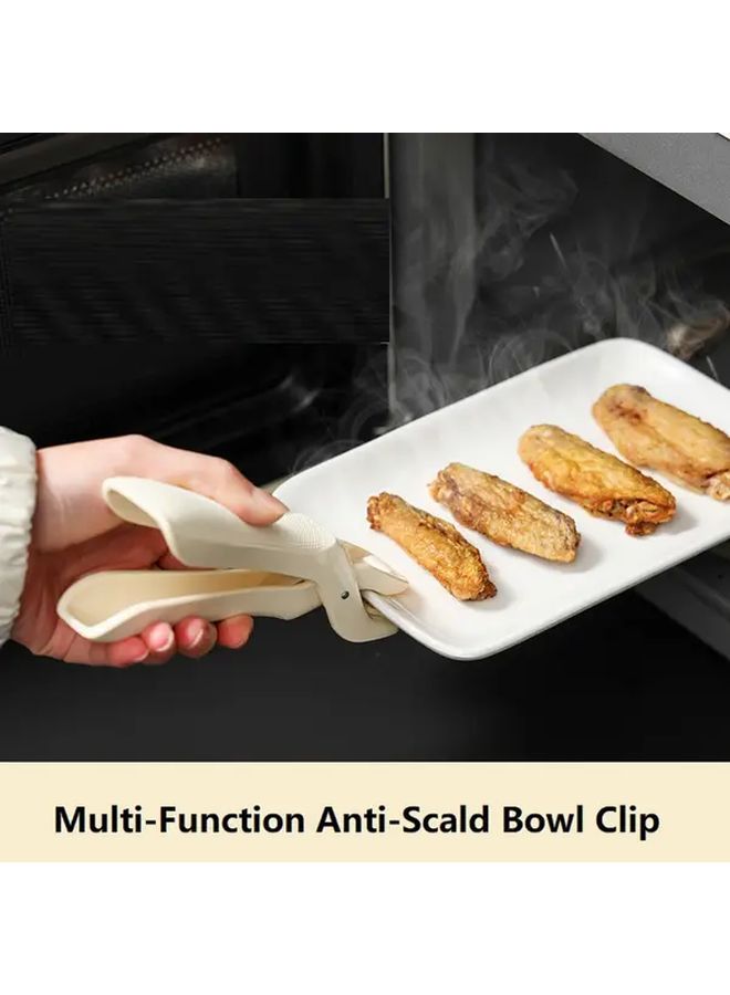 Red Silicone Non Slip Bowl Clip Heat Resistant Up To 446F Ergonomic Grip Dish Rack Clamp - Image 3