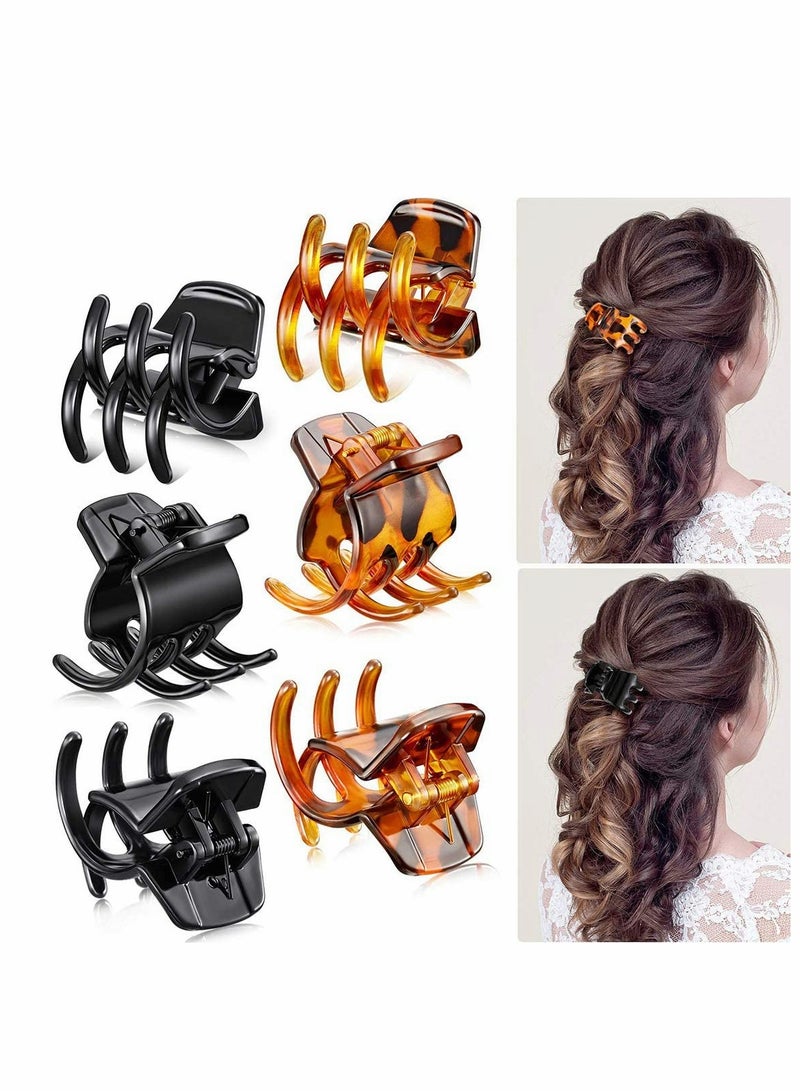 Excefore 12 Pieces Hair Claw Clips Medium Size Hair Claws 1.3 Inch Hair Jaw Clip Claw Clip Grip for Women Girls Thick or Medium Hair - Image 1