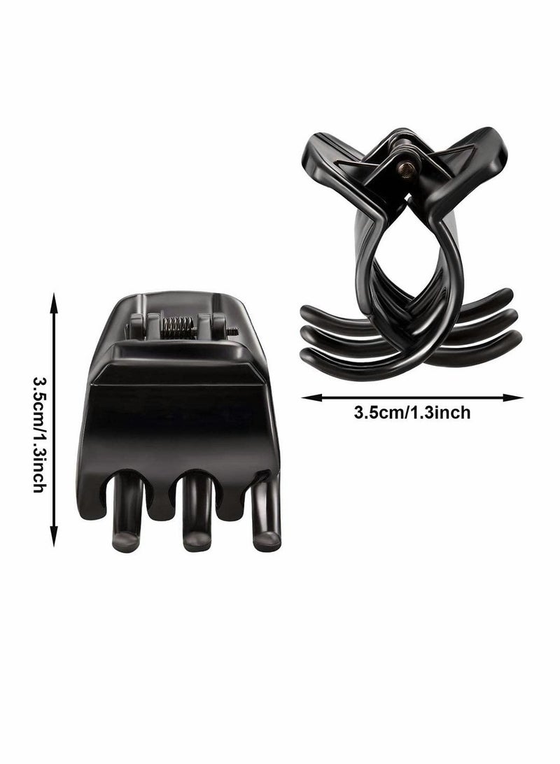Excefore 12 Pieces Hair Claw Clips Medium Size Hair Claws 1.3 Inch Hair Jaw Clip Claw Clip Grip for Women Girls Thick or Medium Hair - Image 2