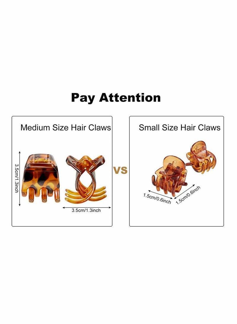 Excefore 12 Pieces Hair Claw Clips Medium Size Hair Claws 1.3 Inch Hair Jaw Clip Claw Clip Grip for Women Girls Thick or Medium Hair - Image 3