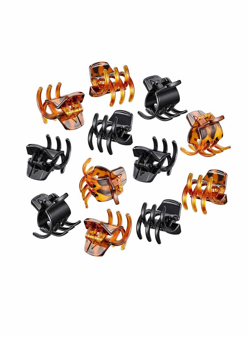 Excefore 12 Pieces Hair Claw Clips Medium Size Hair Claws 1.3 Inch Hair Jaw Clip Claw Clip Grip for Women Girls Thick or Medium Hair - Image 4