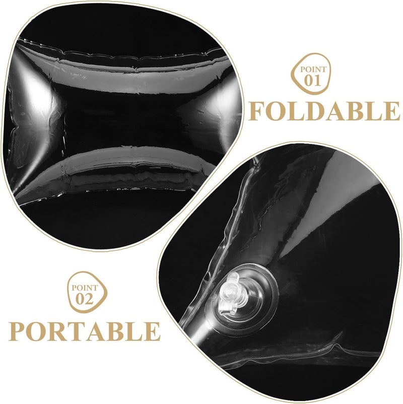 Inflatable Cushion Pillow Insert PVC Portable Camping Sofa Cushion 40cm X 60cm Water Resistant Air Filling Pillow Core for Outdoor Travel Use - Image 3