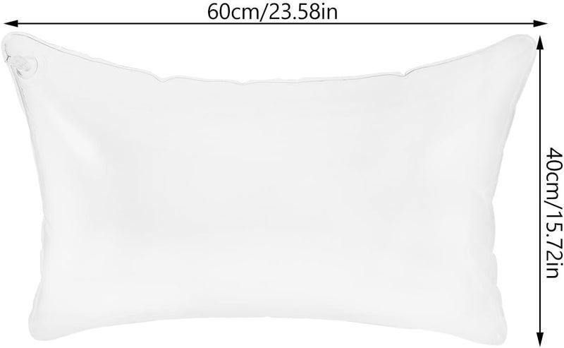 Inflatable Cushion Pillow Insert PVC Portable Camping Sofa Cushion 40cm X 60cm Water Resistant Air Filling Pillow Core for Outdoor Travel Use - Image 2