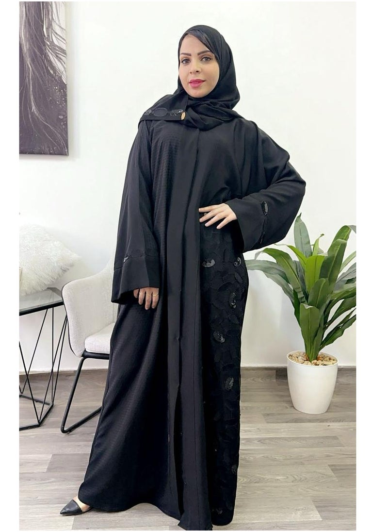 Abaya Sponge-Neck Hand Embroidered design with Salona Japan Black - pzsku/Z3F7A1C4A976098BE2F74Z/45/_/1710765733/41a05547-9ef1-482c-be59-0e01aa28efcc